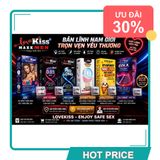 (Bản Mới) Bao cao su siêu mỏng hương vanilla Maxxmen Lovekiss Vanilla Flavor Hộp 10 Cái Hàng Chuẩn