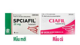 Viên Uống Cường Dương SPCiafil 20mg - 4 Viên 