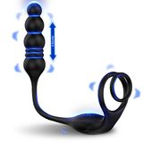 Plug Thụt Rung 3 Điểm Kết Hợp Vòng Rung Dương Vật