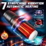 Âm Đạo Giả Thụt Rung Tự Động Dạng Ống Kính Nhám Đen