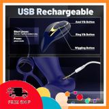 (Che Tên Khi Giao) Plug Rung Ngoáy Điểm G Có Vòng Đeo Dương Vật Bảo Mật Tuyệt Đối
