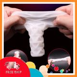 (Che Tên Khi Giao) Âm Đạo Giả Silicon Nhỏ Gọn Mềm Khít Thông 2 Đầu - Hàng Mới Về