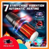(Che Tên Khi Giao) Âm Đạo Giả Thụt Rung Tự Động Dạng Ống Kính Nhám Đen Bảo Mật Tuyệt Đối