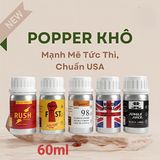 (Che Tên Khi Giao) Popper khô 60ml, lấy ngẫu nhiên, dòng cao cấp siêu mạnh, che tên sp Giao Nhanh Toàn Quốc