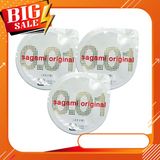 Bao cao su cực siêu mỏng Sagami 0.01 - Hộp 5 Cái