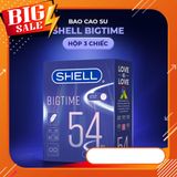 Bao Cao Su Shell Bigtime - Size 54mm, Siêu Mỏng - Hộp 3 cái | SHELL CHÍNH HÃNG