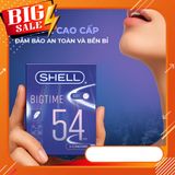 Bao Cao Su Shell Bigtime - Size 54mm, Siêu Mỏng - Hộp 3 cái | SHELL CHÍNH HÃNG