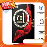 Bao cao su OLO Thin 001 mm Square Black, bcs siêu mỏng chống xuất tinh sớm kéo dài thời gian