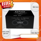 Bao cao su siêu mỏng 0.01 OLO Feeling Utrathin đen - hộp 10 bao - NO NO STORE