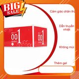 Bao cao su OLO 001 Đỏ Passionate Factor, bcs siêu mỏng, truyền nhiệt nhanh, nhiều ɡel bôi trơn chính hãng