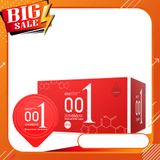 Bao cao su OLO 001 Đỏ Passionate Factor, bcs siêu mỏng, truyền nhiệt nhanh, nhiều ɡel bôi trơn chính hãng