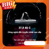 Bao cao su OLO Thin 001 Square Black bao siêu mỏng chống xuất tinh sớm hàng chính hãng Hộp 10pcs