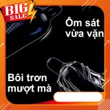 Bao cao su OLO Thin 001 Square Black bao siêu mỏng chống xuất tinh sớm hàng chính hãng Hộp 10pcs