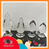 (Che Tên Khi Giao) Plug Thủy Tinh Trong Suốt Size Lớn - Snapshop