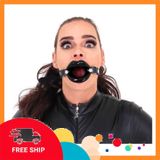 (Che Tên Khi Giao) Ball Gag Khóa Hàm Hình Môi Cao Cấp Bảo Đảm