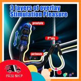 (Che Tên Khi Giao) Plug Thụt Rung 3 Điểm Kết Hợp Vòng Rung Dương Vật Hỗ Trợ 24/7