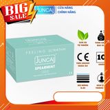 Bao cao su size nhỏ 49mm JUNCAI Spearmint, bcs siêu mỏng 001 hương bạc hà nhiều ɡel bôi trơn