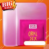 Bao cao su miệng Oral Sex hương cherry, bcs quan hệ bằng miệng an toàn siêu mỏng