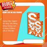 Bao cao su Sagami Xtreme Love Me Orange, bcs siêu mỏng truyền nhiệt kéo dài thời gian