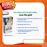 Bao cao su Sagami Love Me Gold, bcs siêu mỏng chống xuất tinh sớm kéo dài thời gian