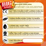 Bao cao su GOLDENTIME Passion 003 hương vani, bcs siêu mỏng 0.03mm nút thắt kéo dài thời gian quan hệ