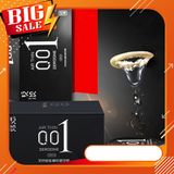 Bao cao su AIR THIN 001 mm đen, bcs 0.01mm siêu mỏng chống xuất tinh sớm kéo dài thời gian quan hệ
