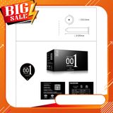 Bao cao su AIR THIN 001 mm đen, bcs 0.01mm siêu mỏng chống xuất tinh sớm kéo dài thời gian quan hệ
