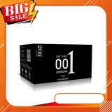Bao cao su AIR THIN 001 mm đen, bcs 0.01mm siêu mỏng chống xuất tinh sớm kéo dài thời gian quan hệ
