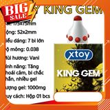 Bao cao su XTOY KING GEM, bcs siêu mỏng nhiều ɡel bôi trơn kéo dài quan hệ