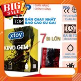Bao cao su XTOY KING GEM, bcs siêu mỏng nhiều ɡel bôi trơn kéo dài quan hệ