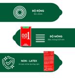 Bao Cao Su Okamoto 0.01 - Siêu Mỏng - Truyền Nhiệt Nhanh
