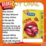 Bao cao su miệng Xtoy Oral Sex hương dâu, bcs quan hệ bằng miệng an toàn siêu mỏng 797658