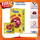 Bao cao su miệng Xtoy Oral Sex hương dâu, bcs quan hệ bằng miệng an toàn siêu mỏng 797658