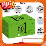 Bao cao su gai oio Xanh Lá hộp 10 cái, bcs có gai siêu mỏng kéo dài thời gian quan hệ 797663