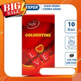 Bao cao su GOLDENTIME Love, bcs siêu mỏng trơn mịn cổ thắt kéo dài quan hệ công nghệ Hàn Quốc 797669