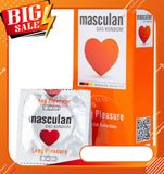 Masculan Long Pleasure - Bao cao su Gân gai , hỗ trợ kéo dài thời gian- hộp 10 cái