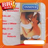 Bao Cao Su Innova Yellow Edition Hộp 12 Bao – Dòng Gân Gai Tăng Kích Thích, Chống Xuất Tinh Sớm Chính Hãng