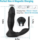Plug Thụt + Rung Động Cơ Kép 18 Chế Độ