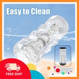 (Che Tên Khi Giao) Âm Đạo Giả Dieliya Trụ Pha Lê Trong Suốt Silicon Cao Cấp - Snapshop