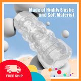 (Che Tên Khi Giao) Âm Đạo Giả Dieliya Trụ Pha Lê Trong Suốt Silicon Cao Cấp - Snapshop