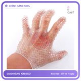 (Che Tên Khi Giao) Bao Tay Gai Silicon Mềm Dẻo Trong Suốt Chuẩn Auth