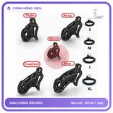 (Che Tên) Khóa Dương Vật Cobra Đen Nhám Cao Cấp Bảo Đảm