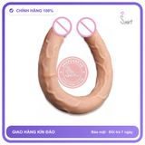 (Che Tên) Dương Vật Giả 2 Đầu Mềm Dẻo Chân Thật Chuẩn Auth