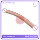 (Che Tên) Dương Vật Giả 2 Đầu Mềm Dẻo Chân Thật Chuẩn Auth
