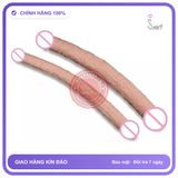 (Che Tên) Dương Vật Giả 2 Đầu Mềm Dẻo Chân Thật Chuẩn Auth