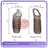 (Che Tên) Bao cao su đôn khúc giữa có dây đeo chống tuột Bảo Mật Tuyệt Đối