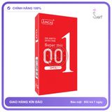 (Che Tên) Bao cao su Juncai đỏ dài 001, siêu mỏng, trơn, cảm giác chân thật Bảo Mật Tuyệt Đối