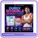 (Che Tên) Bán Chạy 1 Hộp Bao Cao Su Durex Hàng Chính Hãng Hộp 3 Chiếc Siêu Mỏng 773190 - Hàng Mới Về