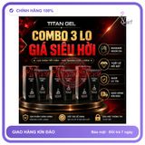 (Che Tên) COMBO 3 HỘP TITAN GEL Bôi Trơn, Giá Siêu Hời ƯU ĐÃI liền tay săn ngay kẻo hết 773183 Chuẩn Auth