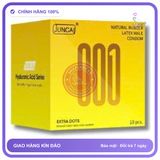 (Che Tên) Bao cao su Juncai Extra Dots gai lớn, siêu mỏng 001, Hộp 10 bao Hộp Trắng Kín